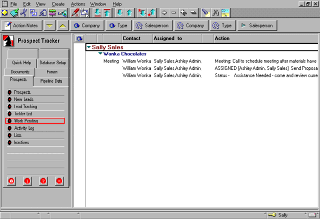 Lotus Notes Software - Prospect Tracker - Management reports