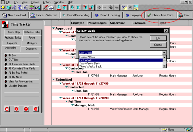 Lotus Notes Software - Time Tracker - Automated Reminders