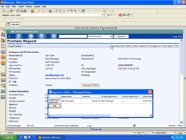 Purchase approval routing