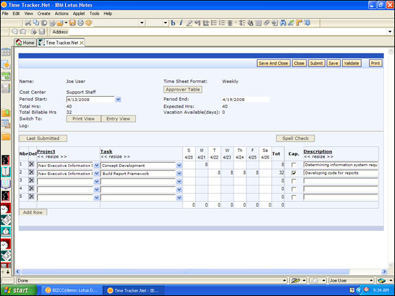 Mark time as capital or non-capital work for SOP 98-1 compliance.